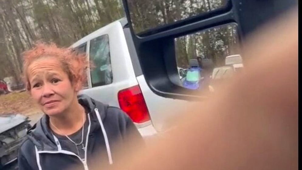 Un fermo immagine del video postato su TikTok