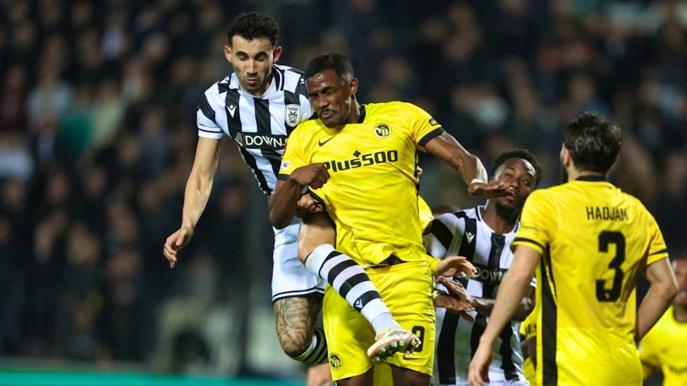 Europa League. Early red and a crushing defeat for YB