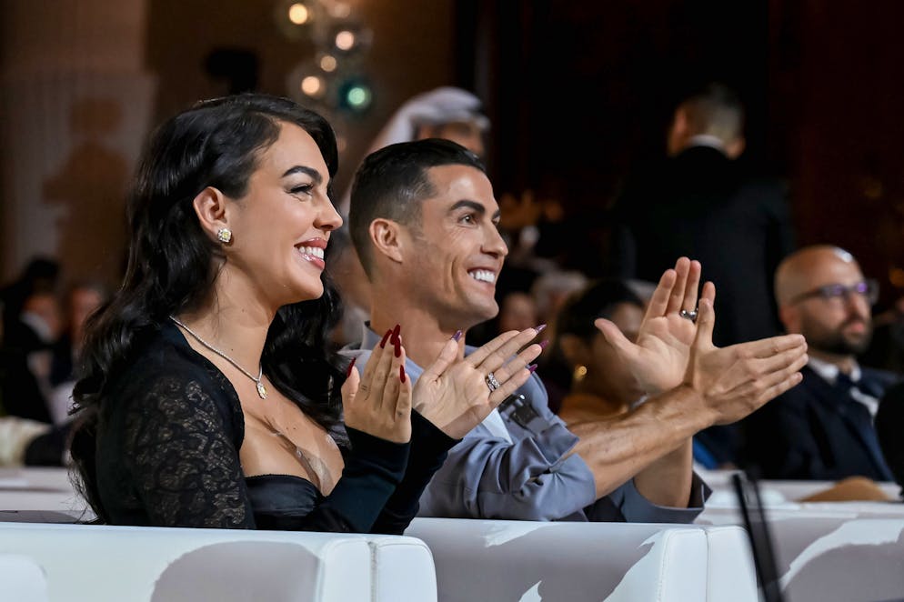 Cristiano Ronaldo e la sua fidanzata Georgina Rodriguez (foto d'archivio).