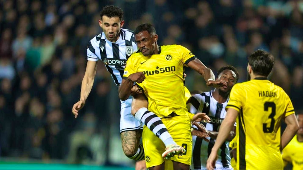 For Sergio Cordova and the Young Boys there was nothing to be gained in Thessaloniki with ten players