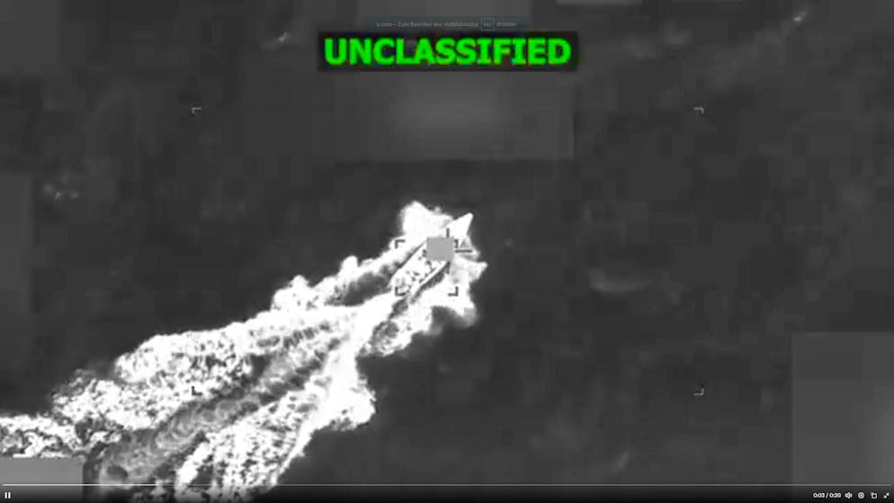 US Defense Secretary Pete Hegseth shared a video of the attack on a boat on X, the screenshot shows a suspected drug smuggling boat just before an attack.