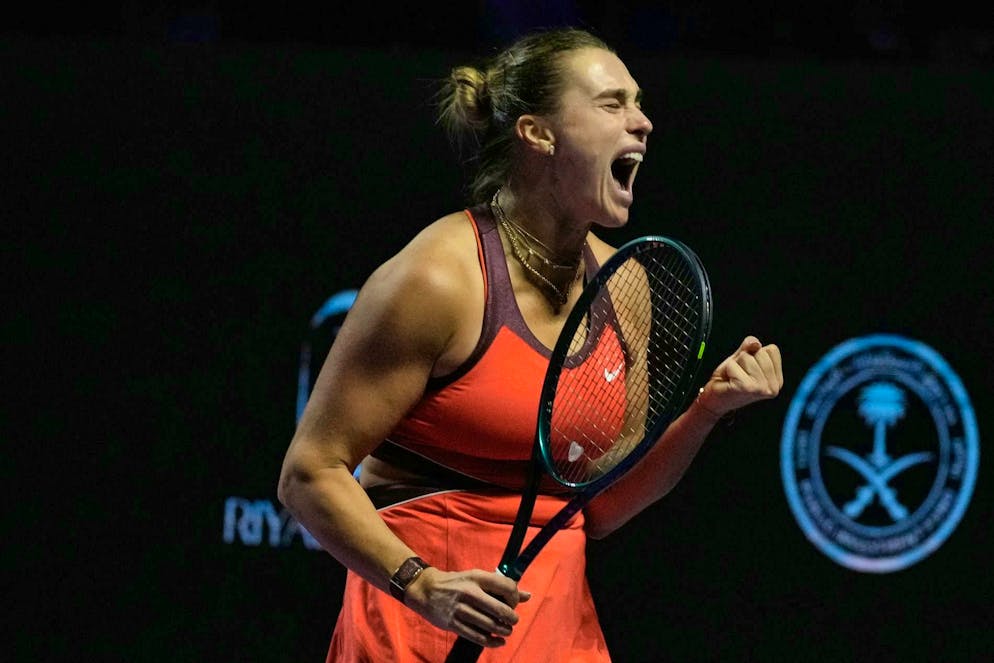 Aryna Sabalenka is delighted to reach the final.