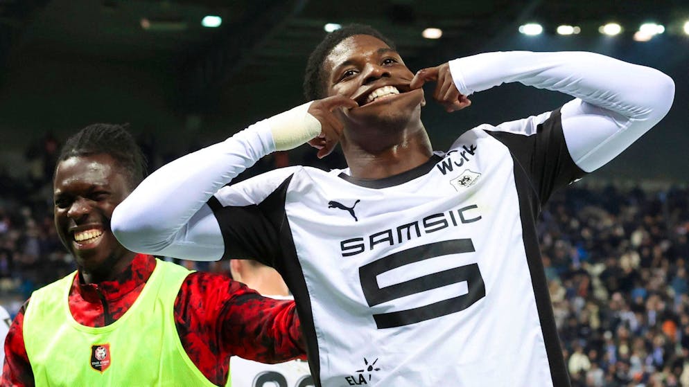 Breel Embolo schiesst Rennes zum Sieg.