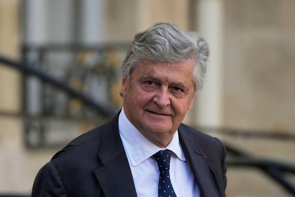 Le ministre français chargé du Commerce extérieur, Nicolas Forissier, lors de la réunion hebdomadaire du Conseil des ministres, le mardi 14 octobre 2025.