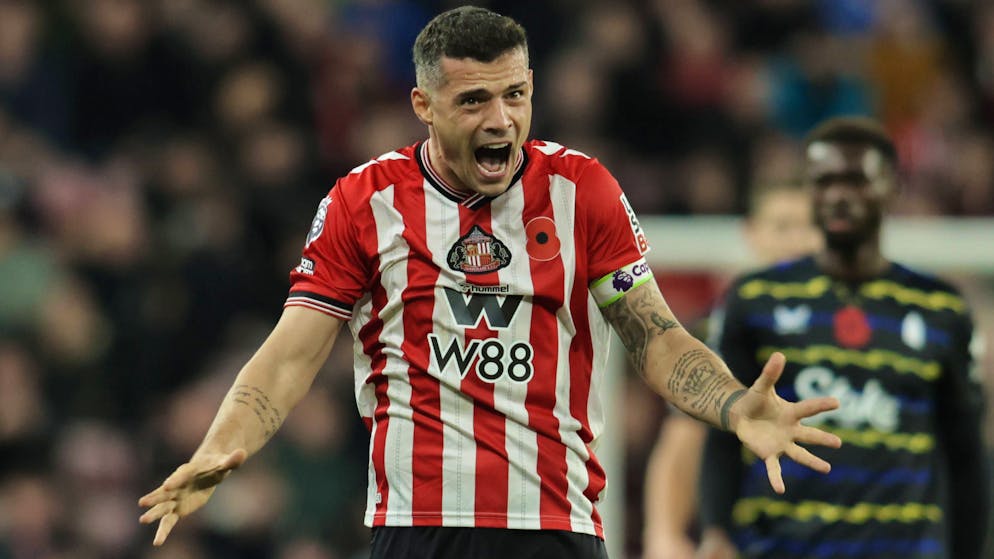 Sunderland captain. Xhaka faces former club Arsenal: 