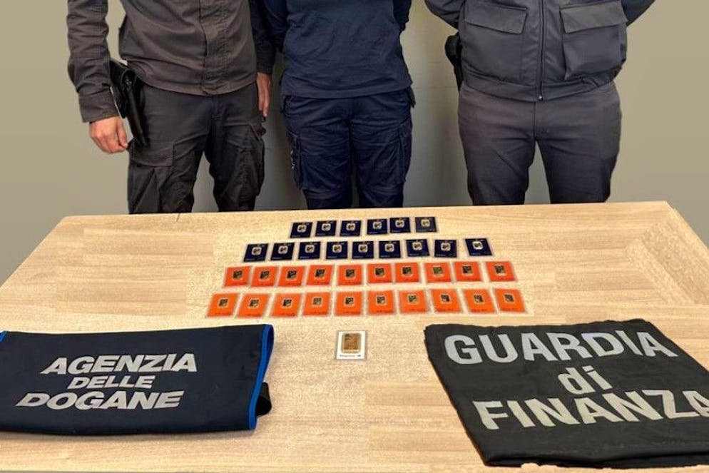 La merce trovata in auto