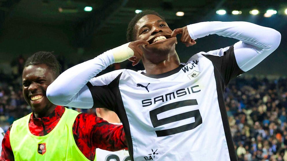 Breel Embolo scores Rennes to victory.
