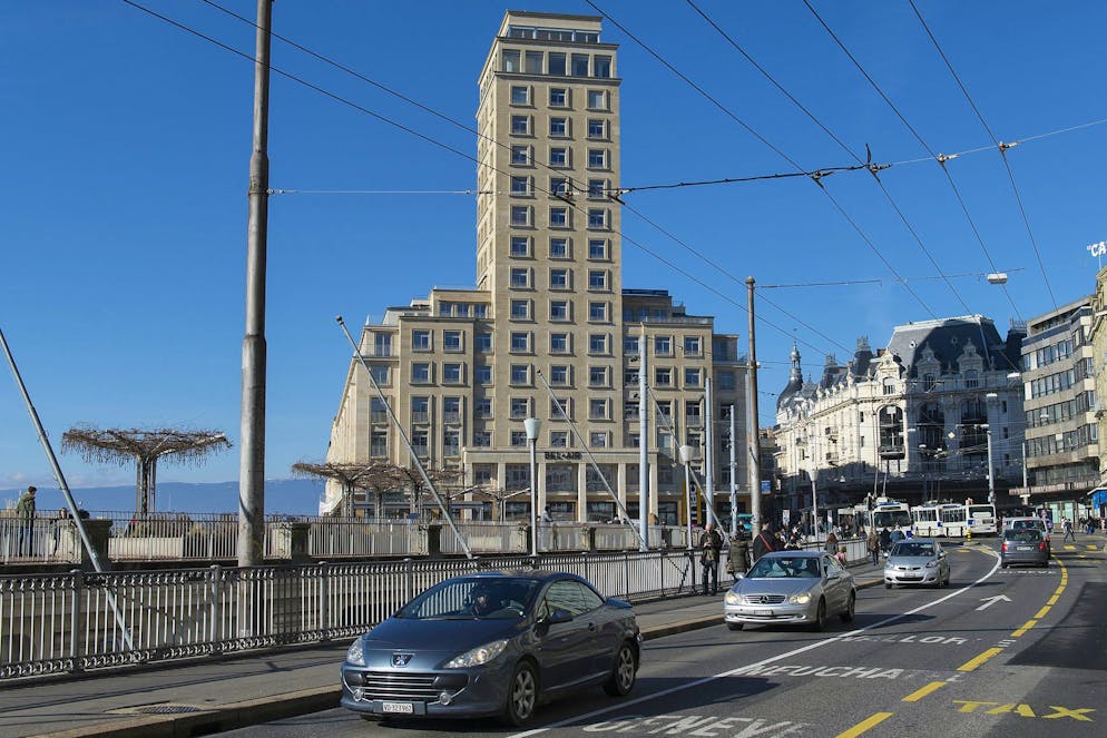 Der Bel-Air-Komplex in der Innenstadt von Lausanne.