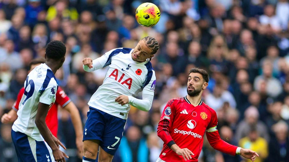 No winner in the game between Tottenham and Manchester United.