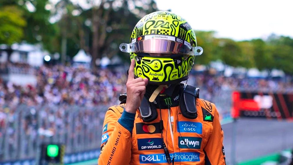 World championship leader Lando Norris starts the race from pole position on Sunday