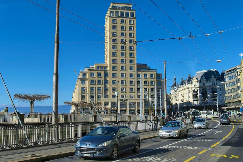 The Bel-Air complex in the center of Lausanne.