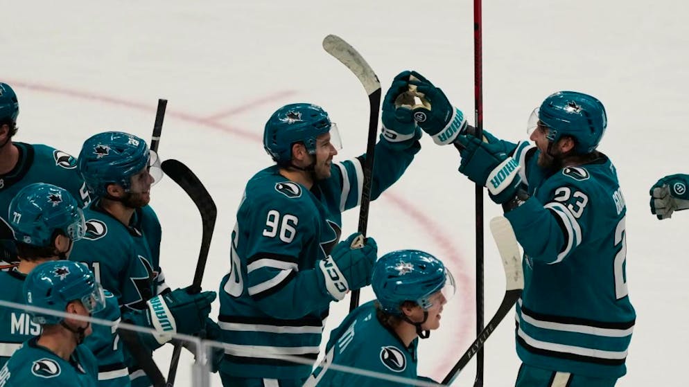Die San Jose Sharks gewinnen gegen die Winnipeg Jets