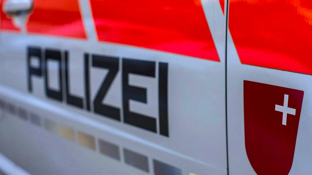 Un homme sort de la route et traverse un pré - à cause d'une abeille.