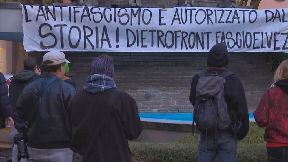 Protesta. Il Molino manifesta contro il fascismo a Lugano