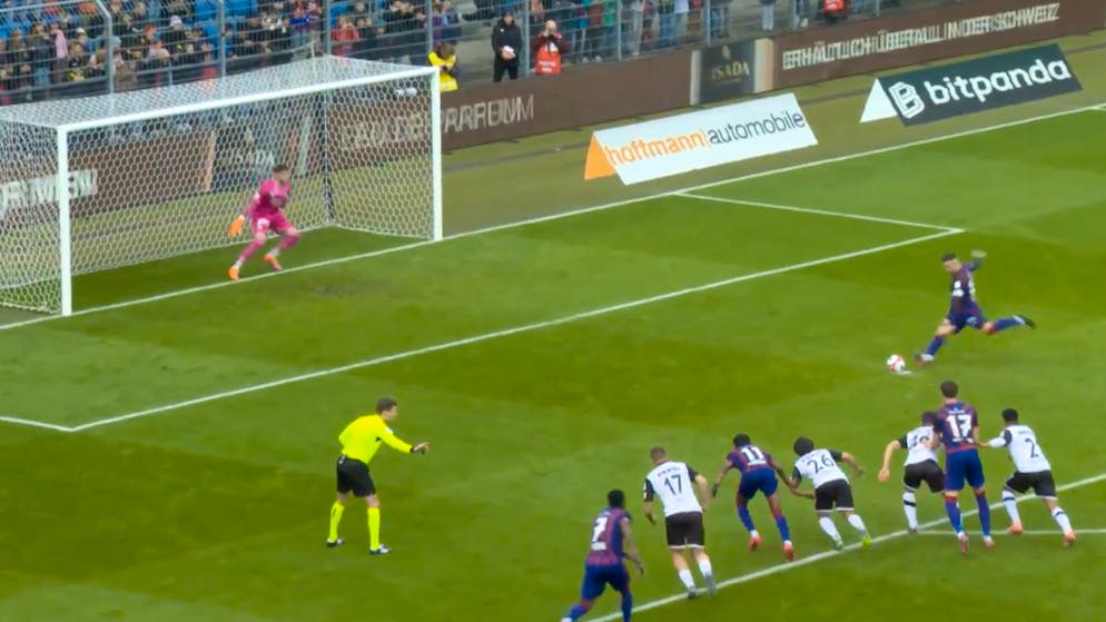 Video ticker. Shaqiri misses penalty - Saipi with brilliant save