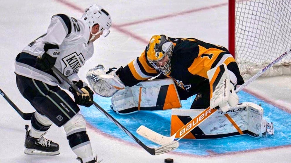 A goal and an assist: Kevin Fiala is the match winner for the Los Angeles Kings in the game against Pittsburgh.