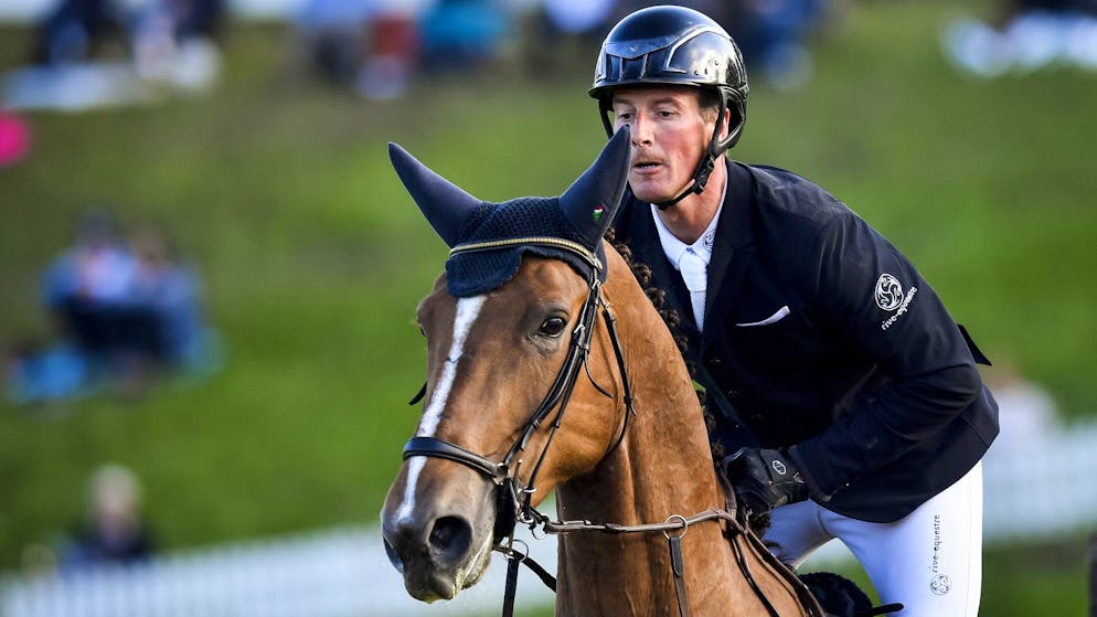 Alain Jufer en action, ici sur un autre cheval.
