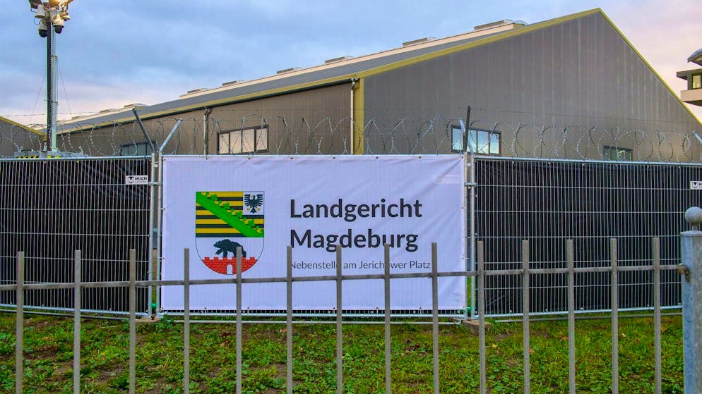 Trial of Magdeburg driver of death begins - Gallery. An interim court building has been erected for the trial. (archive image)