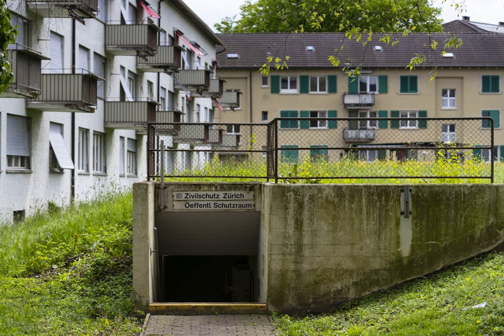 Zivilschutz-Bunker in Zürich Albisrieden.