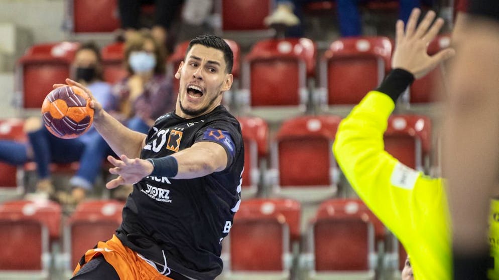 Luka Maros traf für die Kadetten in Kroatien zum Sieg.