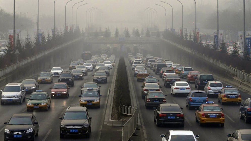 Les émissions de CO2 provenant des carburants dans les transports en Chine ont reculé de 5% au troisième semestre grâce au développement des véhicules électriques (archives).