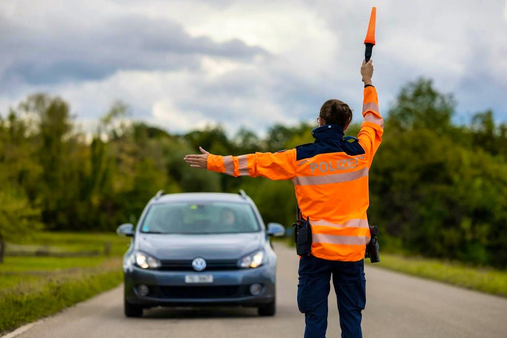 A priest from central Schwyz was caught during a routine check.