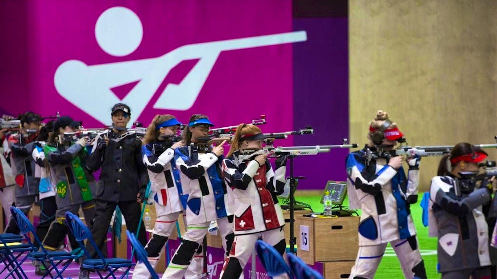 Precision is required: the shooters in the standing position (archive photo)