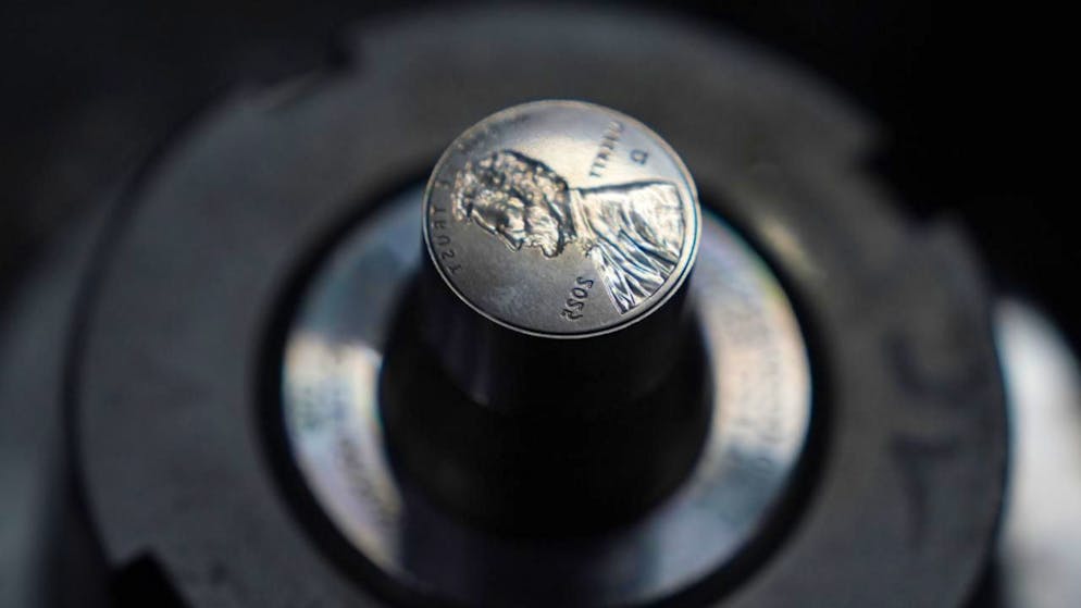 Aucune nouvelle petite pièce d'un centime ne sera mise en circulation: les Etats-Unis mettent fin à une production vieille de 232 ans. (archives)