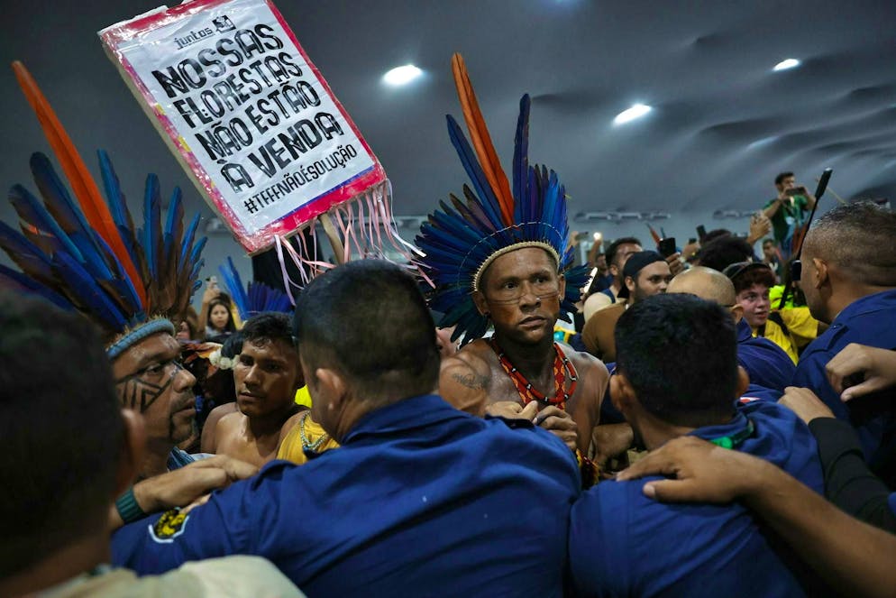 There were also protests at the World Climate Conference.