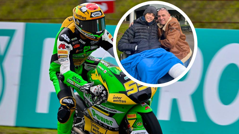 «Es grenzt an ein Wunder». Das erste Foto von Töff-Star Noah Dettwiler nach seinem Horror-Crash