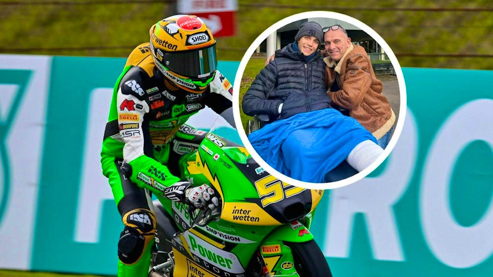 «Si rasenta il miracolo». Ecco la prima foto del pilota svizzero Noah Dettwiler dopo l'orribile incidente