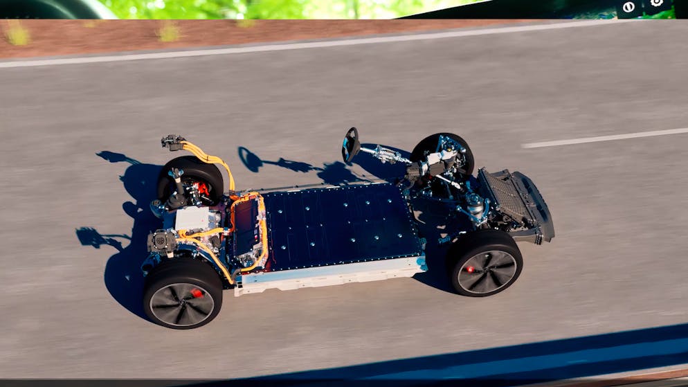 Der Audi Q6 e-tron hat ein 800-Volt-System.