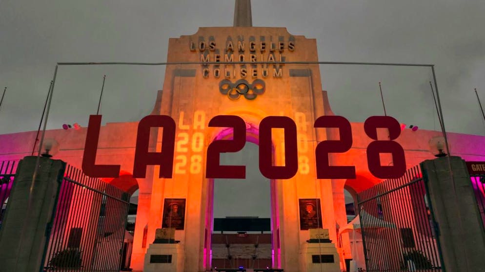 Im Los Angeles Memorial Coliseum wird um die Leichtathletik-Medaillen gekämpft.