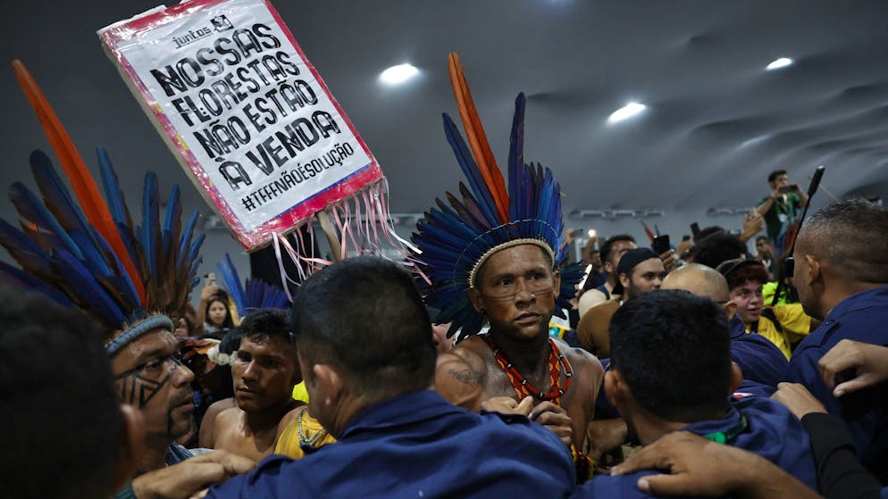 Dutzende indigene Aktivisten haben am Dienstag die gesicherte Zeltstadt der UN-Klimakonferenz in Belém gestürmt. Tausende auf der COP30 vertretene indigene Aktivisten setzen sich gegen die Zerstörung ihrer angestammten Heimat ein, etwa durch die Abholzung des Regenwalds.
