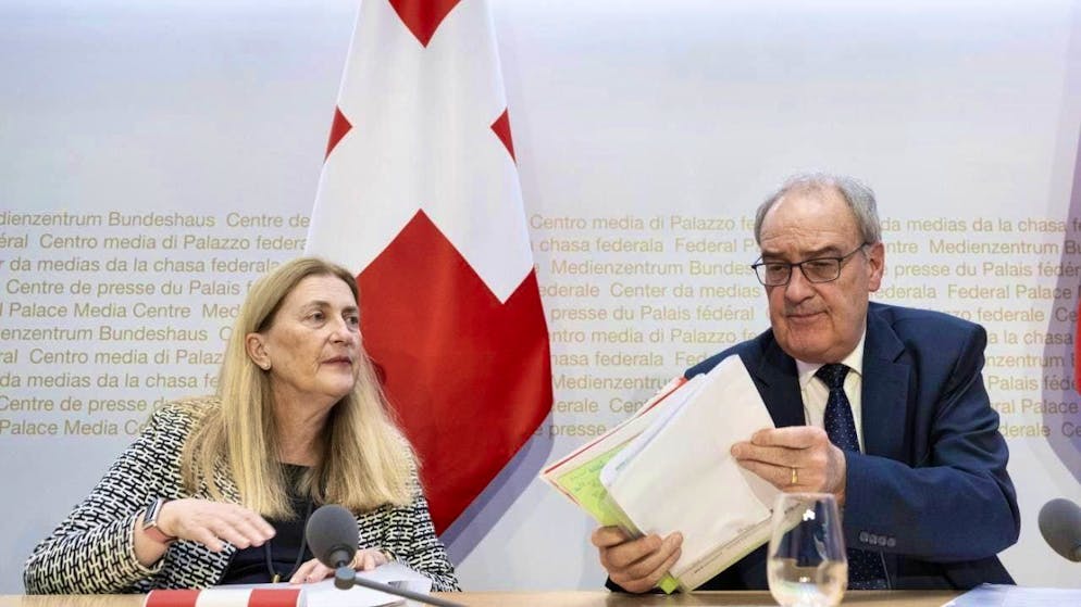 Minister of Economic Affairs Guy Parmelin and State Secretary Helene Budliger Artieda have traveled to Washington again for customs talks. (archive picture)