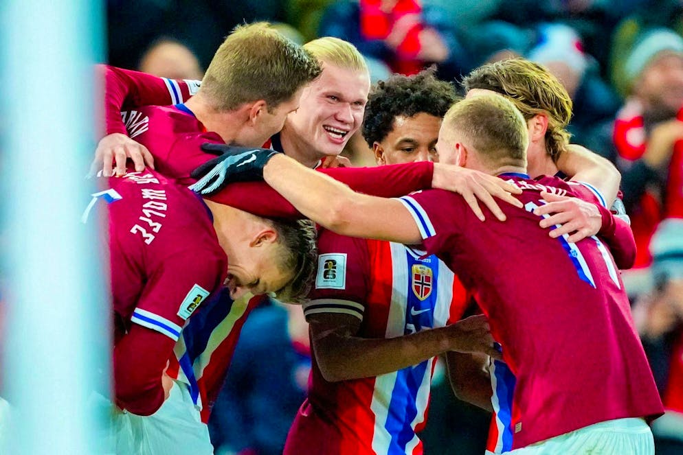 Haaland and Sörloth almost secure Norway's place at the World Cup - Gallery. Erling Haaland (center) scored his qualifying goals 13 and 14.