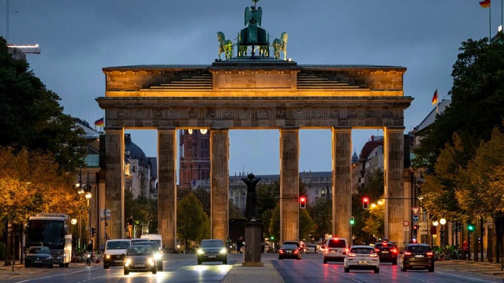 Des militants propalestiniens ont déployé une banderole jeudi sur la Porte de Brandebourg à Berlin (archives).