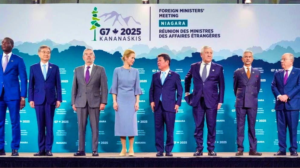 The foreign ministers of the G7 group of economically strong democracies. Photo: Soeren Stache/dpa