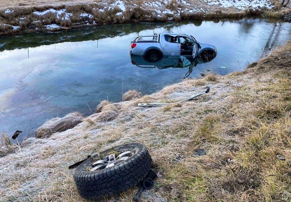 The van driver survived the accident unharmed.