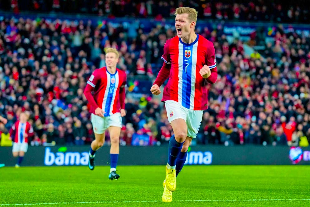 Haaland and Sörloth almost secure Norway's place at the World Cup - Gallery. Alexander Sörloth broke Norway's spell in the second half.