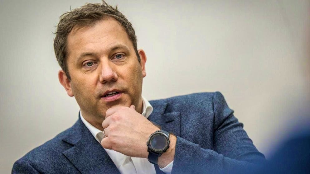 Lars Klingbeil (SPD), Federal Minister of Finance, pictured during an interview with Deutsche Presse-Agentur GmbH. Photo: Michael Kappeler/dpa