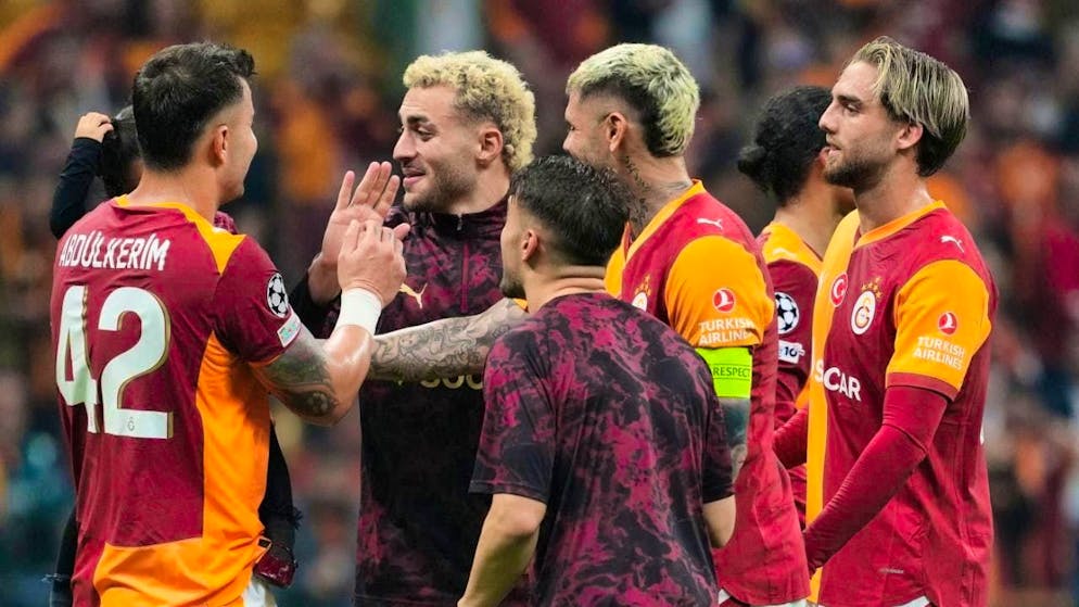 Clubs from the Süperliga - here players from Galatasaray Istanbul - are also allegedly involved in the betting scandal.