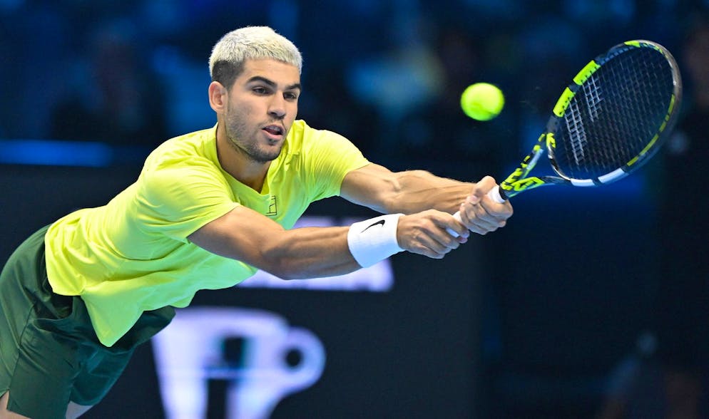 Carlos Alcaraz in grande spolvero.