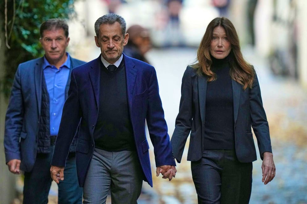 Nicolas Sarkozy and his wife Carla Bruni.