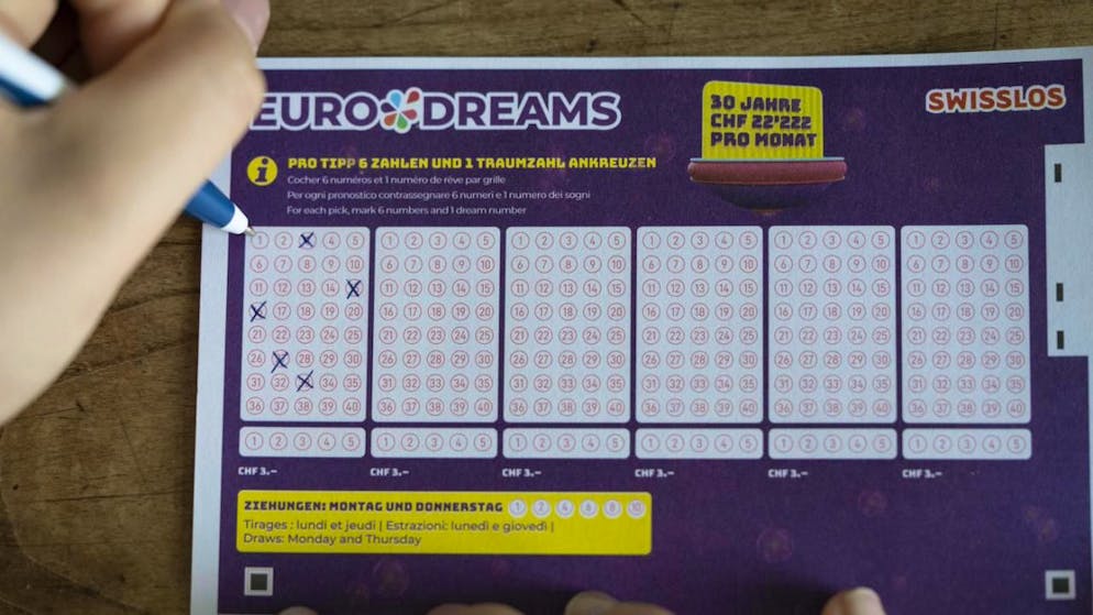 Zwei Personen in Belgien und Frankreich gewannen bei Eurodreams 2222 Franken im Monat für fünf Jahre. (Symbolbild)