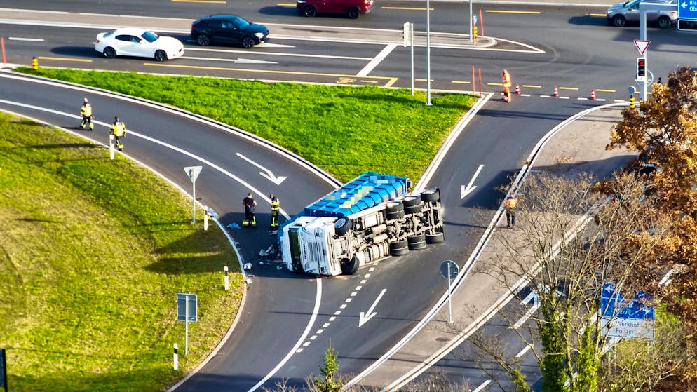 The Oberbüren highway entrance in the direction of St. Gallen had to be closed.
