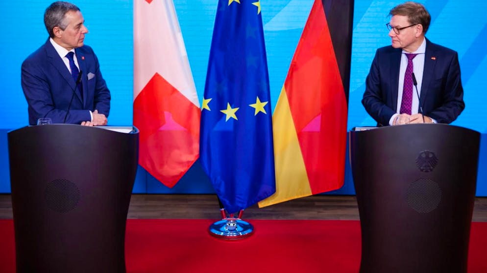 Ignazio Cassis a fait le point avec son homologue allemand sur la situation actuelle du paquet d'accords Suisse-UE.