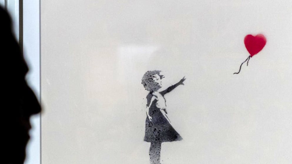 "Ragazza col palloncino" di Banksy (foto d'archivio)