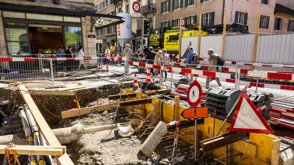 La liaison directe en tram en entre Genève et Carouge sera rétablie dès le samedi 6 décembre (archives).