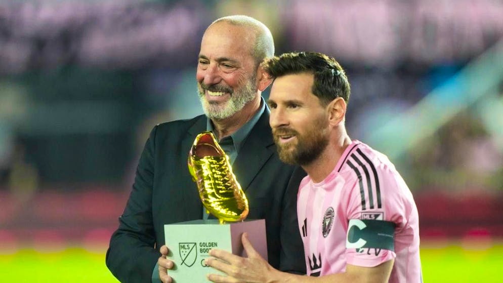 MLS boss Don Garber and star striker Lionel Messi